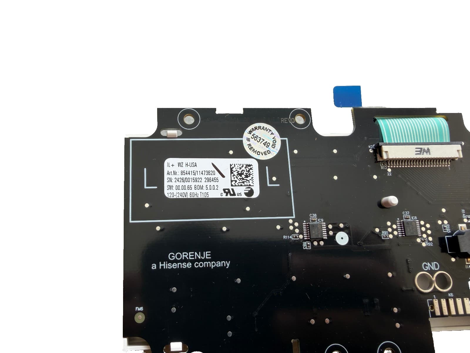11473620  OEM Hisense Range Oven User Interface New Genuine — thumbnail 3