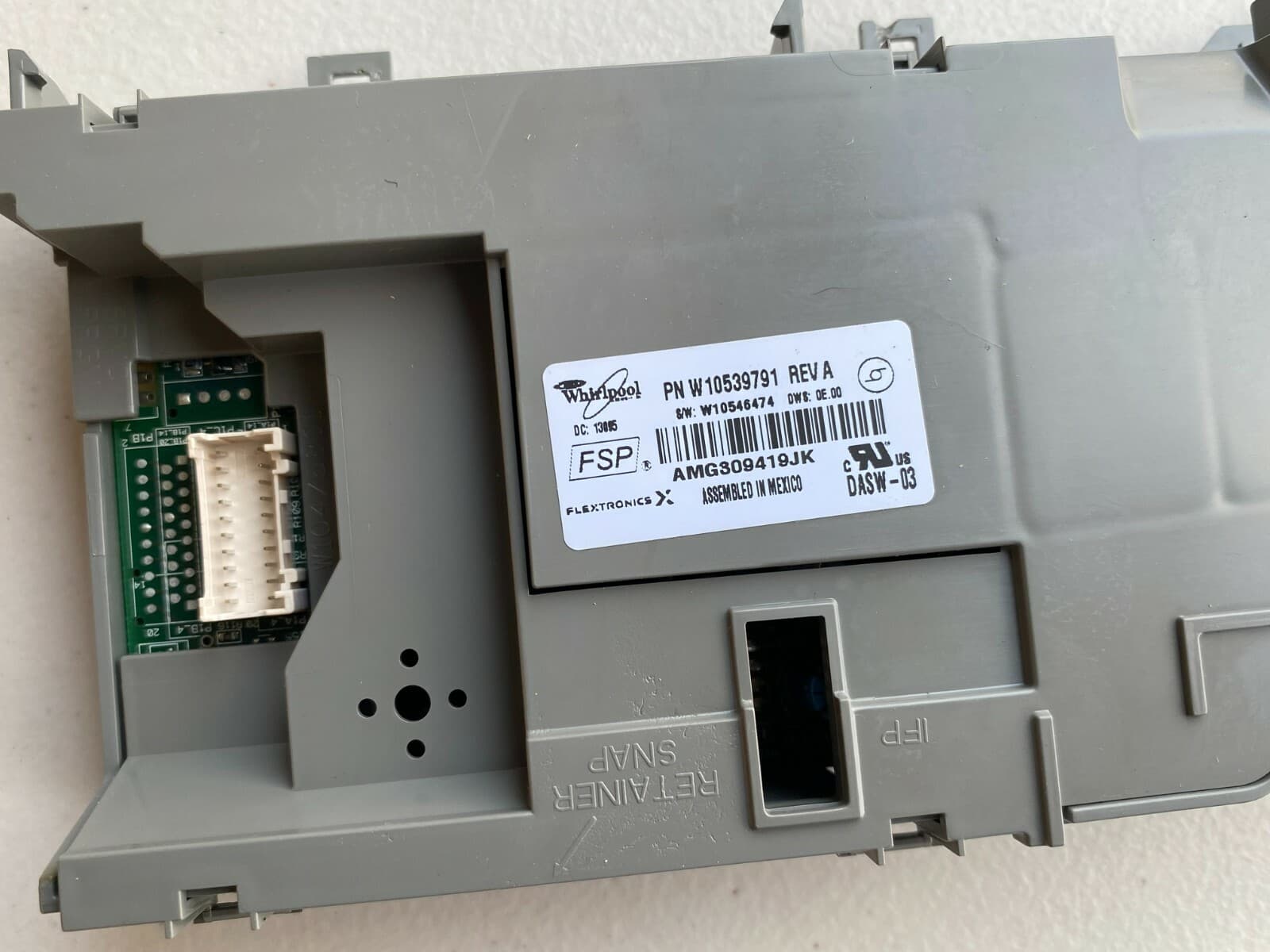 Genuine OEM Whirlpool Dishwasher Electronic Control Board W10595570 — thumbnail 2