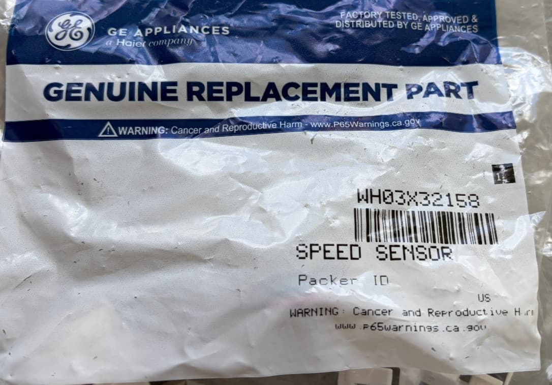 WH03X32158 GE Washer Speed Sensor OEM  New Genuine — thumbnail 2