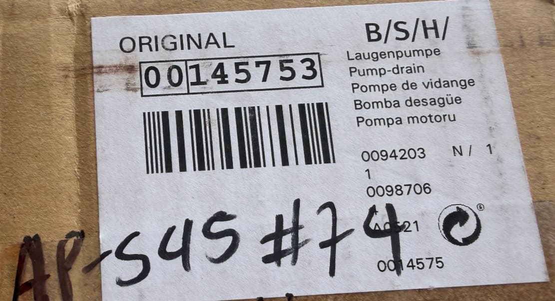 00145753 OEM Bosch Washer Drain Pump Genuine — thumbnail 5