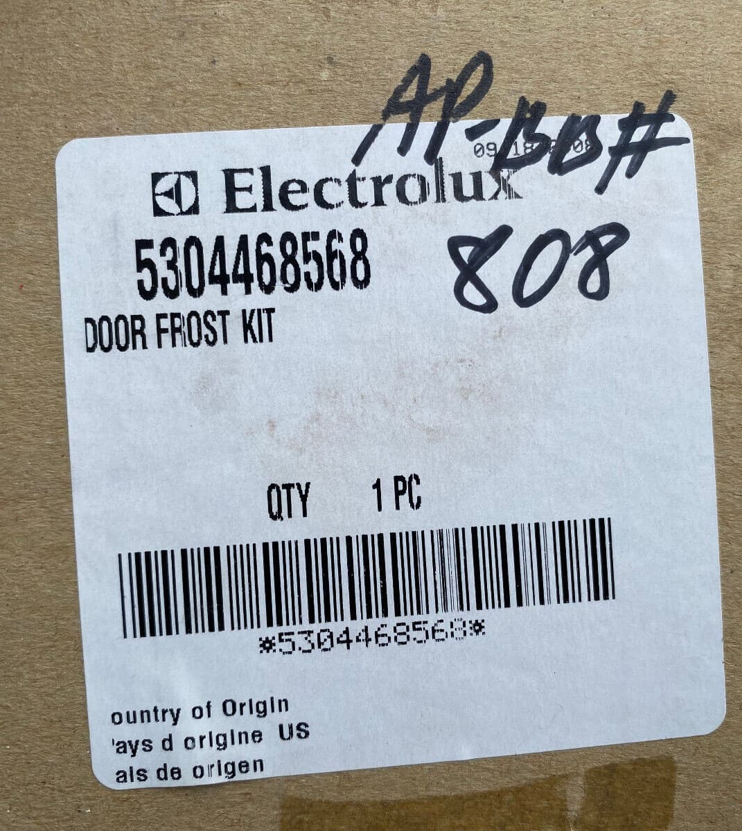 NEW  Genuine OEM  Frigidaire Refrigerator Door Frost Kit 5304468568 — thumbnail 4