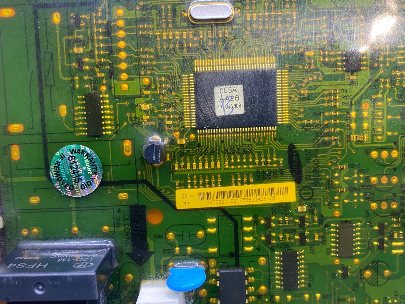 Genuine OEM Samsung Washer Main Control Board DC92-01621E — thumbnail 3