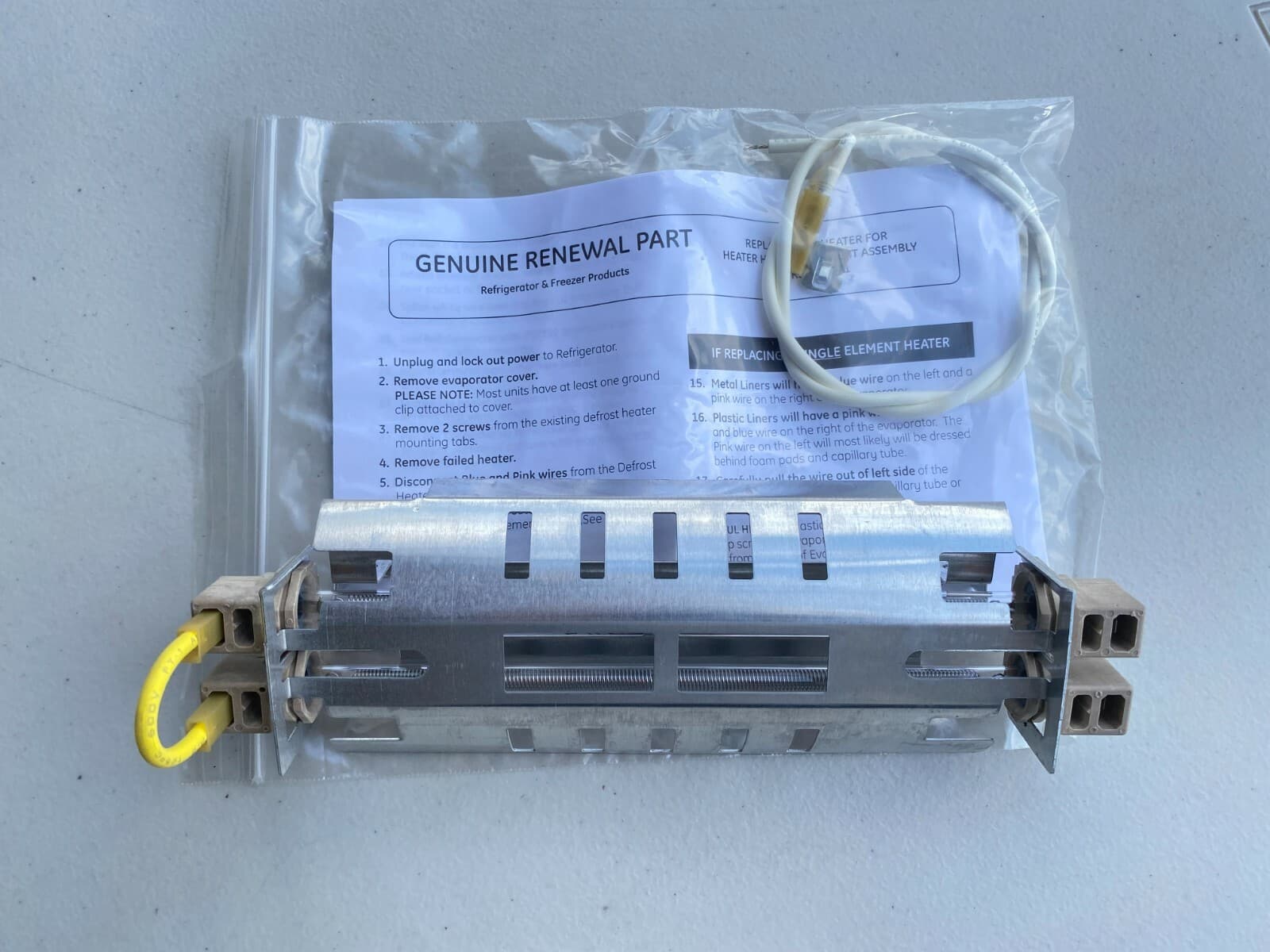 New Genuine GE Refrigerator Defrost Heater Kit WR51X10101 — thumbnail 2